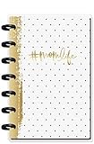 Me & My Big Ideas PLNM-97 The Happy Girl - 2019 Deluxe Mini 12 Month Planner - Super Mom, Black & White, Mini