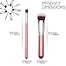 Qivange Kabuki Makeup Brushes, Premium Foundation Eyeshadow Powder Brushes(10pcs, Pink with Silver) 
