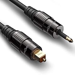 FosPower 24K Gold Plated Toslink to Mini Toslink