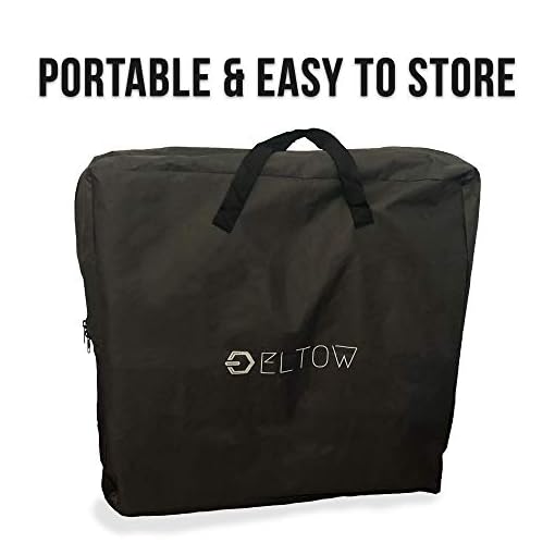 ELTOW Portable Folding Camping Cot Reclining Beach and Pool Lounger