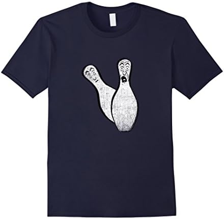 Men's Scared Bowling Pins T-Shirt XL Navy