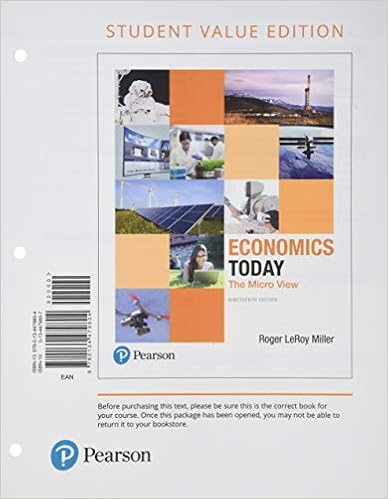 Economics Today The Micro View Student Value Edition 9780134479804 Economics Books 