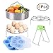 5-Piece Accessories for Instant Pot, ZOUTOG Steamer Cookware Set with Steamer Basket/Egg Steamer Rack/Steam Rack/Egg Bites Molds/Dish Clip - Fits 5, 6 and 8 Qt Pressure Cooker