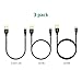 UGREEN Reversible Micro USB Charger Cable Double-Sided Durable Nylon Braided for Android Devices, Samsung Galaxy S6, S6 Edge, S5, LG G3, G4 etc. 1.5/3/6 Feet/3 Pack, Black