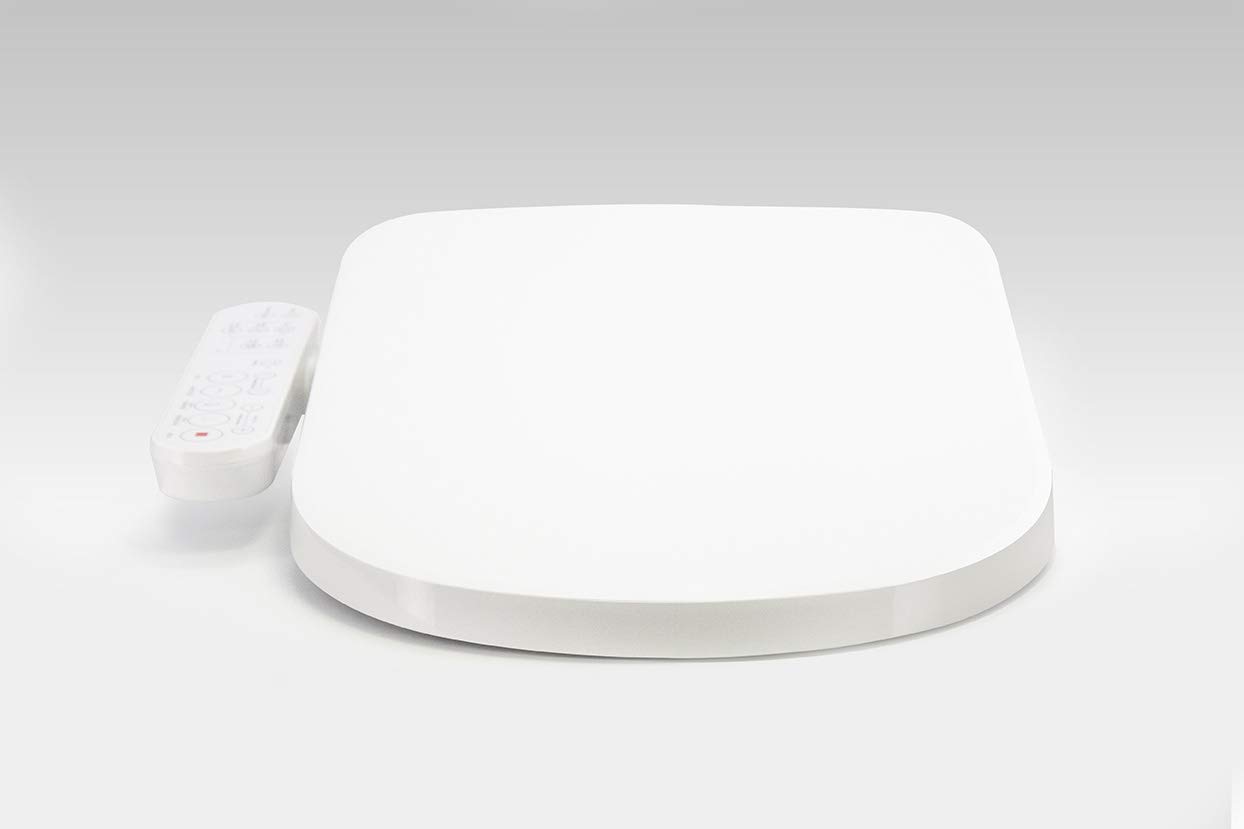 ALPHA BIDET GX Wave Bidet Toilet Seat in Elongated White | Strong Spray | Stainless Steel Nozzle | 3 Wash Functions | LED Nightlight | Warm Air Dryer | Oscillation and Pulse