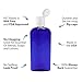 MoYo Natural Labs 8 oz Flip Cap Bottle, Empty Containers for Shampoo or Lotions, BPA Free PET Plastic Squeezable Toiletry/Cosmetic Bottles (2 pack, Cobalt Blue)