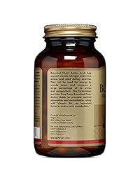 Solgar – BCAA (cadena ramificada aminoácidos) cápsulas vegetales, 033984001961, 100, 1