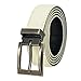 Faux Leather Belt with Nickel Buckle - Off-White 44