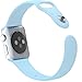 Apple Watch Band, huanlongTM Soft Silicone Sport Style Replacement Iwatch Strap for Apple Wrist Watch (Turquoise 38mm S/M)