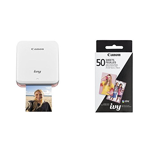 image for Canon IVY Mobile Mini Photo Printer through Bluetooth(R), Rose Gold AN