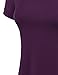 Made By Johnny MBJ WT769 Womens V Neck Trapeze Tunic XXXL Dark_Purple