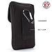 USA GEAR Safety Glasses Case for Protective Eyeglasses with Reinforced Belt Loop and Carabiner - Compatible with Protective Glasses, Shooting Glasses, and Safety Glasses - Black
