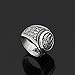 GuoSuang Men 316L Stainless Steel Norse Viking Wolf paw Vantage Ring jewlery