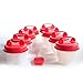 Silicone Egg Cooker Poaching-Cups – Sous-Vide, Dishwasher Safe, Bonus Brush - 8 pcs, 4 Heart-Shaped