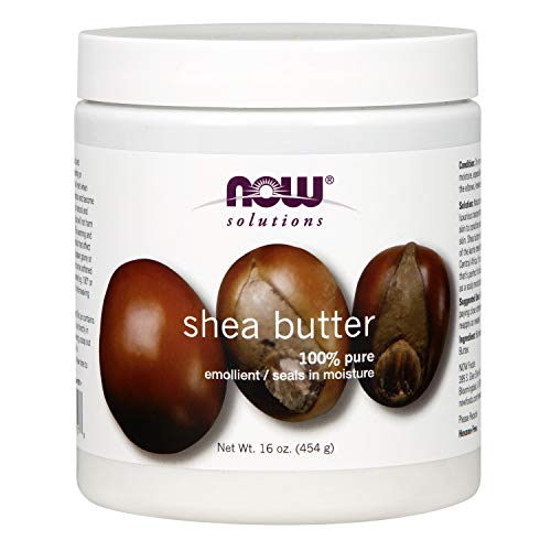 NOW Solutions, Shea Butter, Skin Emollient, Seals in Moisture for Dry Rough Skin, 16-Ounce