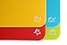 Set of 4 Flexible Cutting Board Mats With Labeled Food Icons - Extra Thick Plastic 2MM Nonslip Antimicrobial Easy To Clean Hanging Boards by Foodie Aid