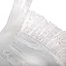 Aspire Waist Apron for Lady Medium Size Lace Cotton Kitchen Half Apron with Two Pockets Maid Costume