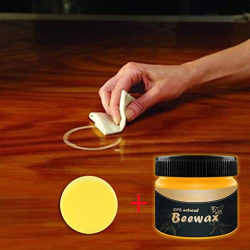 Wood Seasoning Beewax - Traditional Beeswax Polish for Wood & Furniture, All-Purpose Beewax for Wood Cleaner and Polish Wipes - Non Toxic for Furniture to Beautify & Protect, No Build-Up (Beewax) - Thumbnail 6