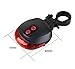 DLLL Candance 2 Laser 5 LED Cycling Bicycle Bike Flash Laser Taillight