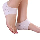 FootMatters Silicone Soft Gel Heel Protector Cushion Pad Wrap - Medical Grade Silicone Gel - Reduce Heel Shock Helping Prevent Heel Bone & Joint Pain - Prevent Painful Irritation, Blisters & Calluses - 1 pair