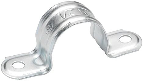BRIDGEPORT 1910 4" 2-Hole Pipe Strap, Rigid/IMC, Zinc Plated Steel Qty 10