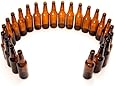 Monster Brew Home Brewing Supp 5800 Beer Bottles-12 oz Amber Longneck-Case of 24, 12 oz