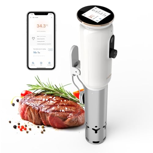 INKBIRD WiFi Sous Vide Machine ISV-101W, Precision Slow Cooker with 3D Water Circulation, 1000W Fast Heating Immersion Circulator, App Preset Menus, Accurate Temp Control & Smart Alerts, TFT Display