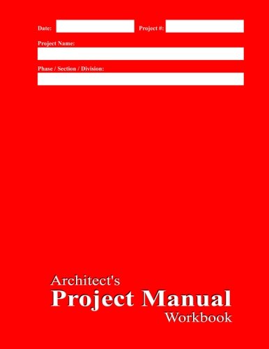 Architect's Project Manual Workbook: Red Cover