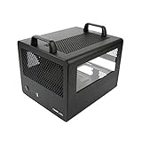 CaseLabs Bullet BH4 mATX Case with Handles and Dual Windows, Black