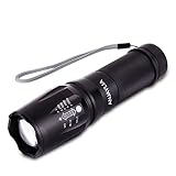 ANJAYLIA 2000 Lumens Cree XM-L T6 LED Zoomable Handheld Flashlight 5 Modes Water Resistant & Adjustable Focus Tactical Torch ( Battery Are Not Included)