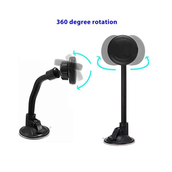 EAGWELL-Magnetic-Cradle-less-Windshield-Flexible-Car-Mount-Holder-Cell-Phone-Holder-Stand-Car-Accessories-for-iPhone-Samsung-LG-Nexus-HTC-Motorola-Sony-and-Other-Smartphones-Black