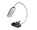360 Degree Rotating Battery Operated High Brightness 28 LED Eye Protection Reading Desk Lamp Clip On Light with USB Cable (Black)