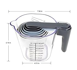 Recogwood 10 Pieces Measuring Cups and Spoons