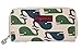 Bungalow360 Vegan Cotton Large Zip-Around Wallet-Whale