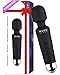 Mumu Sugar Upgraded Powerful Wand Massager, Cordless Wand Massager with 20 Vibration Modes 8 Speeds, Personal Wand Massager Rechargeable Handheld Waterproof for Back Neck Shoulder Legs