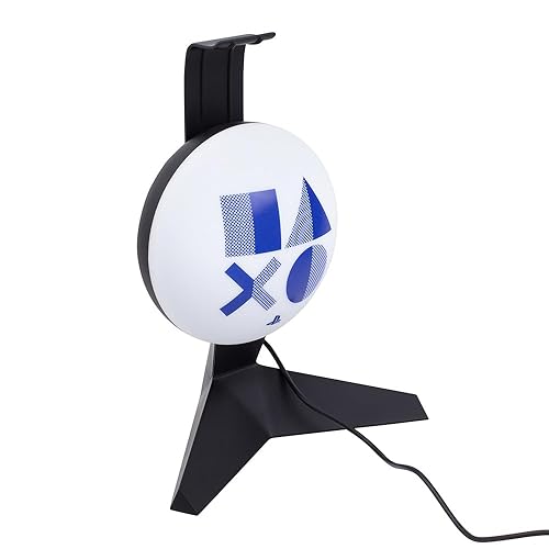 PlayStation Headset Stand Light - Officially Licensed Ear Phone Holder for Gaming Set Up, Gift for Gamer, USB Powered | Paladone