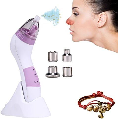 Havenbeauty Comedo pore cleanser Diamond Microdermabrasion Suction Machine Blackhead Removal Rechargeable skin scrubber Machine, Comedone Extractor Set
