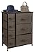 Sorbus Dresser with 7 Drawers - Chest Organizer Tower Unit with Steel Frame, Wood Top, Easy Pull Fabric Bins - Storage Furniture for Bedroom, Hallway, Closet & Office Organization