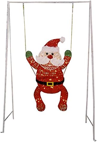 By PENN 50" Swinging Baby Santa Claus Lighted Christmas Yard Art Decoration