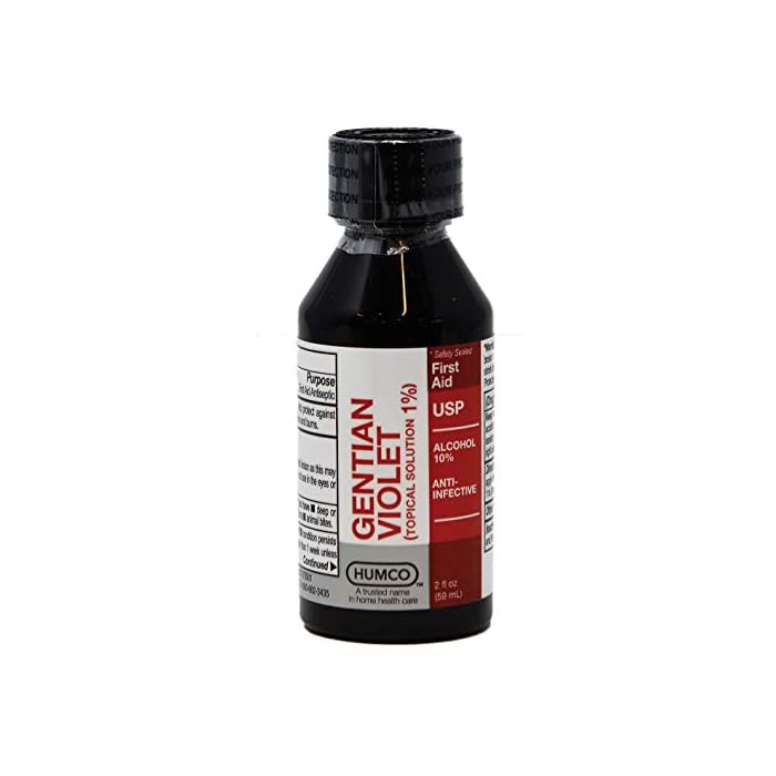 Humco K967380 Gentian Violet (TOPICAL SOLUTION 1%) 2 FL OZ, Pack of 1