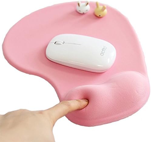 Silicone Gel Wrist Support Mouse Pad Mat for Laptop Desktop - Non-slip Rubber Base