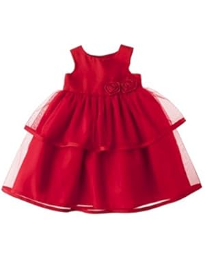 Red Satin Tulle 2 Piece Dress Set 3 Months