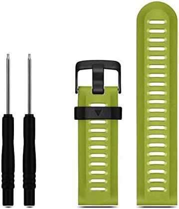 Ashero Replacement Band for Garmin Fenix 3 Fenix 3 HR Fenix 5X Watch Bands Fitness Smart Watch Accessories Silicone Bracelet Watch Strap Band (Green)