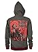 JINX World of Warcraft Horde Warfront Zip-Up Hoodie (Gray/Red, XX-Large)