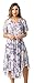 Riviera Sun 21833-PUR-3X Cold Shoulder Umbrella Dress Purple/White