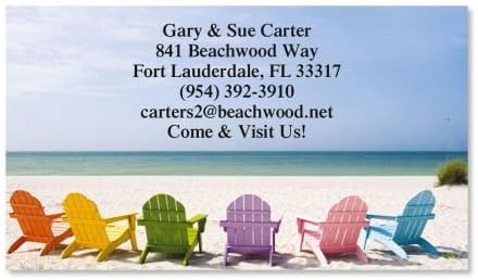 Amazon Com Tropical View Business Cards Set Of 250 2 X 3 1 2 Custom Business Card Design 80 Cover Stock Opaque Matte Office Products
