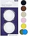 Silicone Wall Protectors from Door knobs - Self Adhesive Round Plate - Door Bumper Pads - Rubber Door Handle Bumper Guard for Door Knob, Kitchen, Office White (2inch, White)