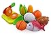 Liberty Imports Cutting Vegetables, Fish & Chicken Pretend Play Food Set for Kids with Cutting Board & Knife