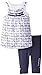 Calvin Klein Baby-Girls Infant Blue Printed Tunic with Navy Leggings