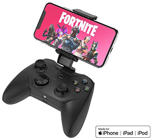 Rotor Riot MFI Certified Gamepad Controller for iPhone - Wired with L3 + R3 Compatibility, Power Pass Through Charging, Improved 8 Way D-Pad, and redesigned ZeroG Mobile Device (Renewed)